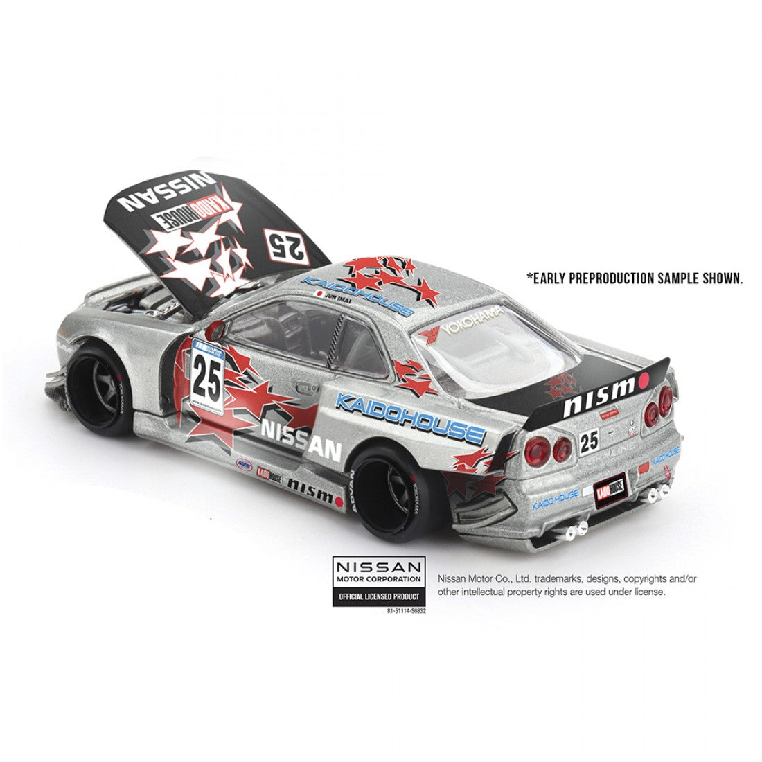 MINI GT 1/64 NISSAN SKYLINE GT-R R34 KAIDO STAR RACING V1 DIECAST SCALE MODEL CAR - PRE ORDER