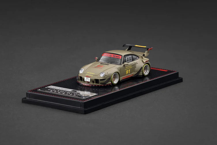 IGNITION MODEL 1:64 PORSCHE RWB 993 MATTE GREEN IG3873