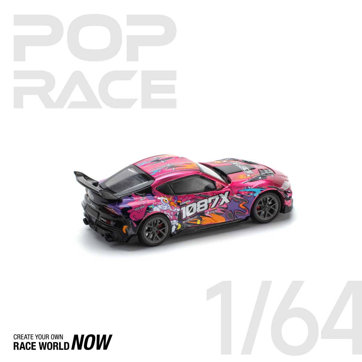 POP RACE 1:64 DARWIN PRO 66G WBK SUPRA (A90) 1087X LION DANCE - PRE ORDER