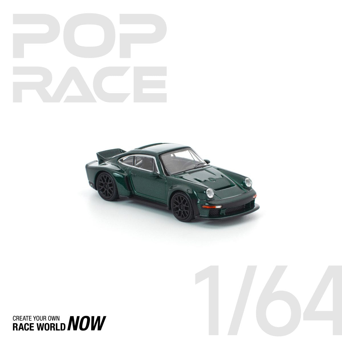 POP RACE 1:64 SINGER DLS TURBO (ROAD) – GREEN - PRE ORDER