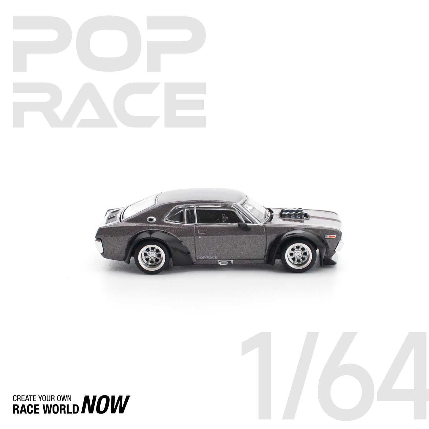 POP RACE 1:64 LAUREL C130 METALLIC GREY NEW TOOLING