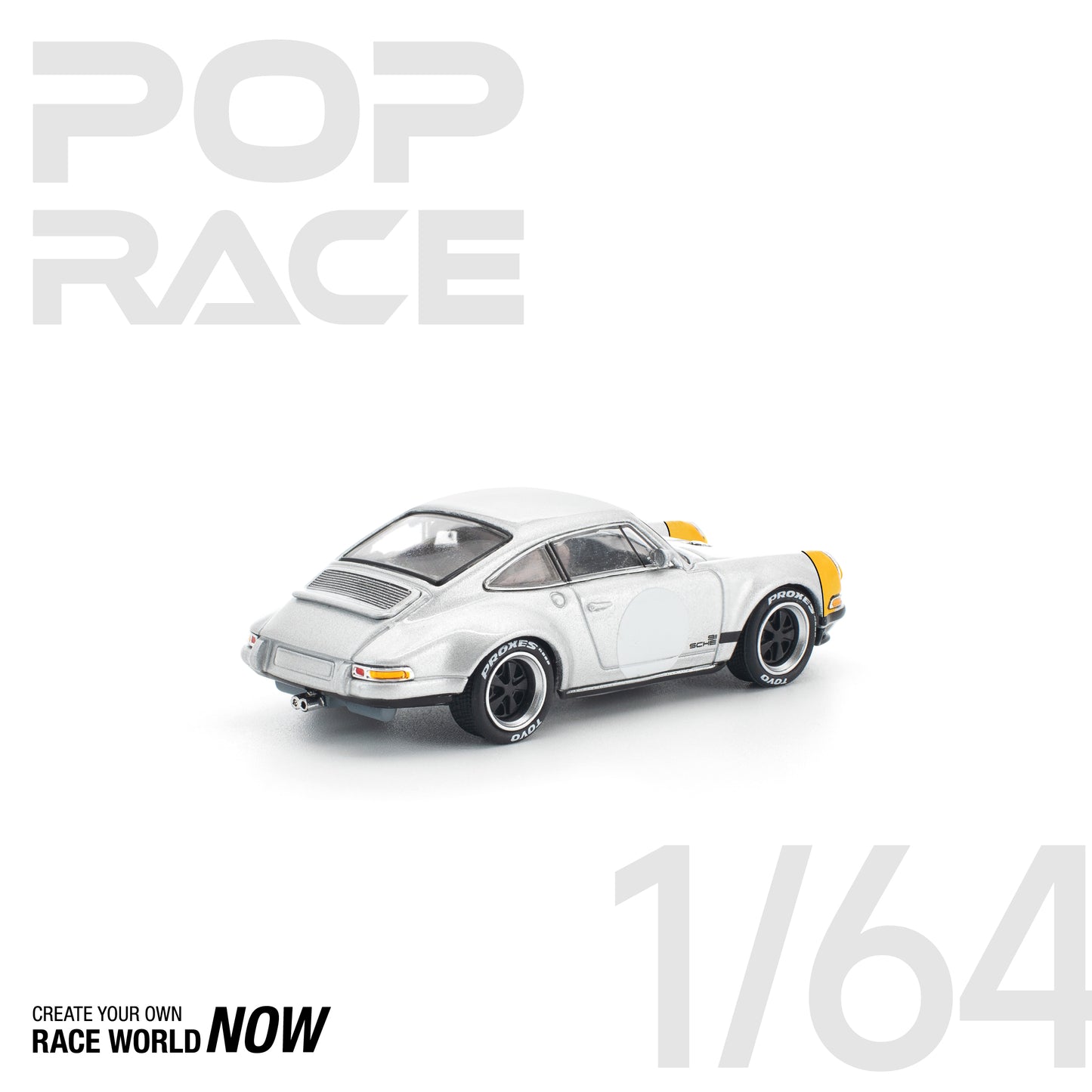 POP RACE 1:64 SINGER YELLOW/SILVER