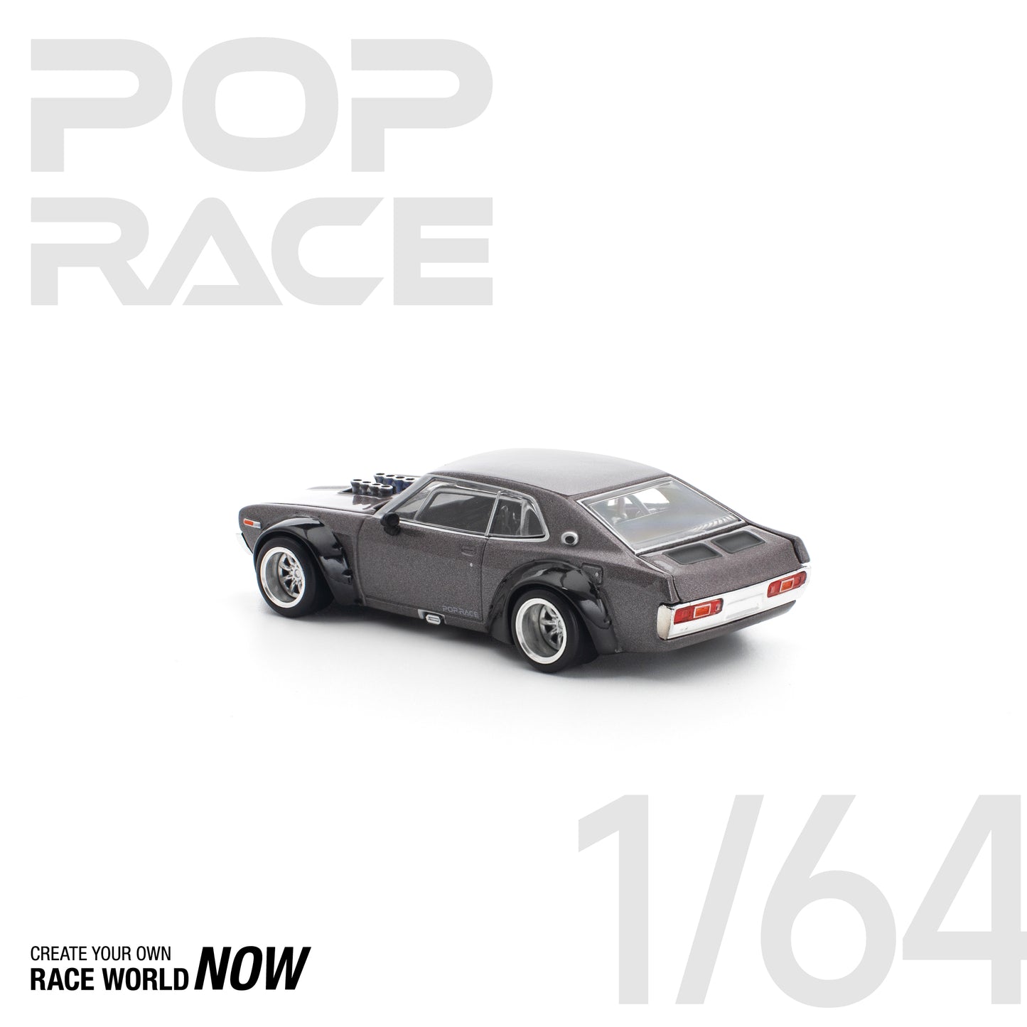 POP RACE 1:64 LAUREL C130 METALLIC GREY NEW TOOLING