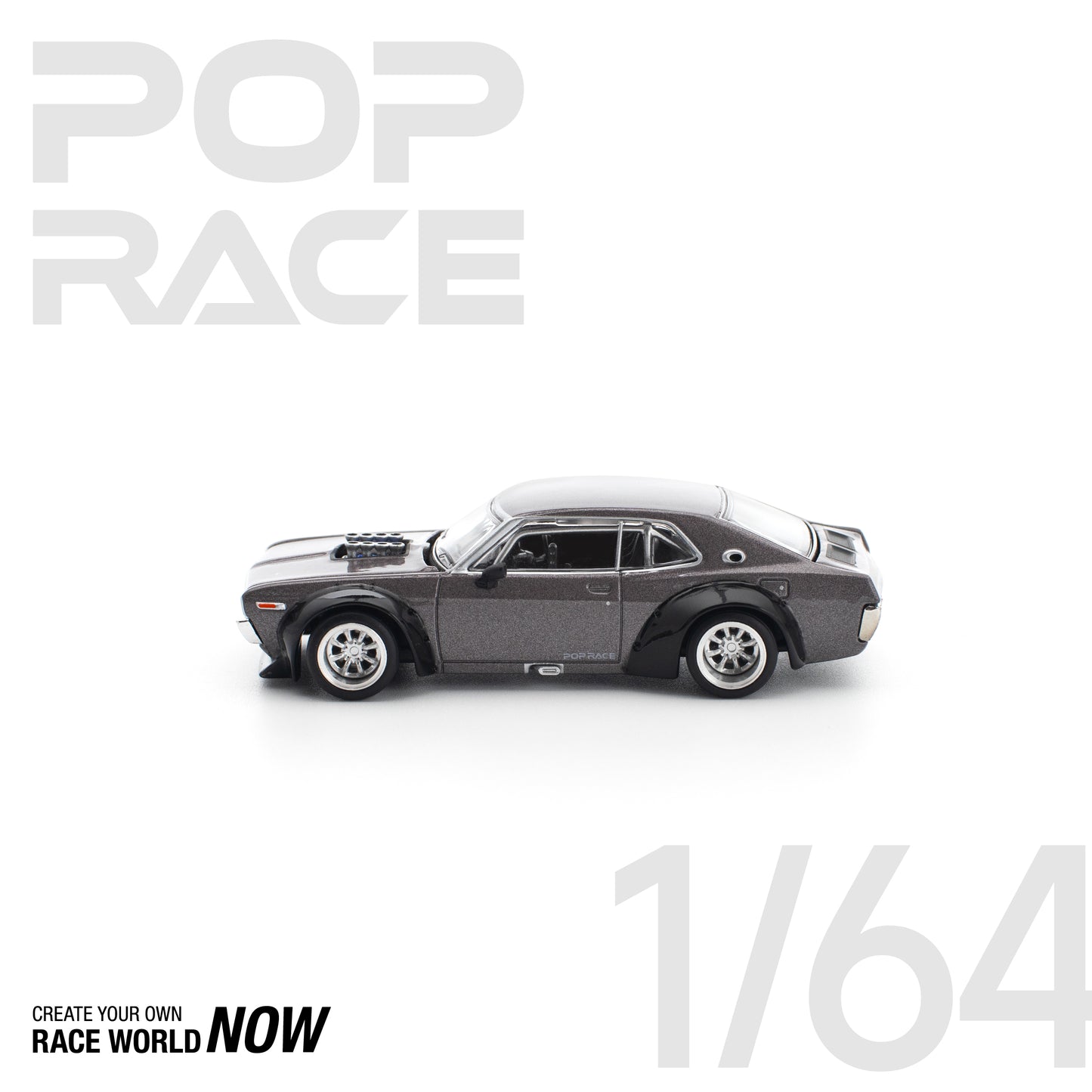 POP RACE 1:64 LAUREL C130 METALLIC GREY NEW TOOLING