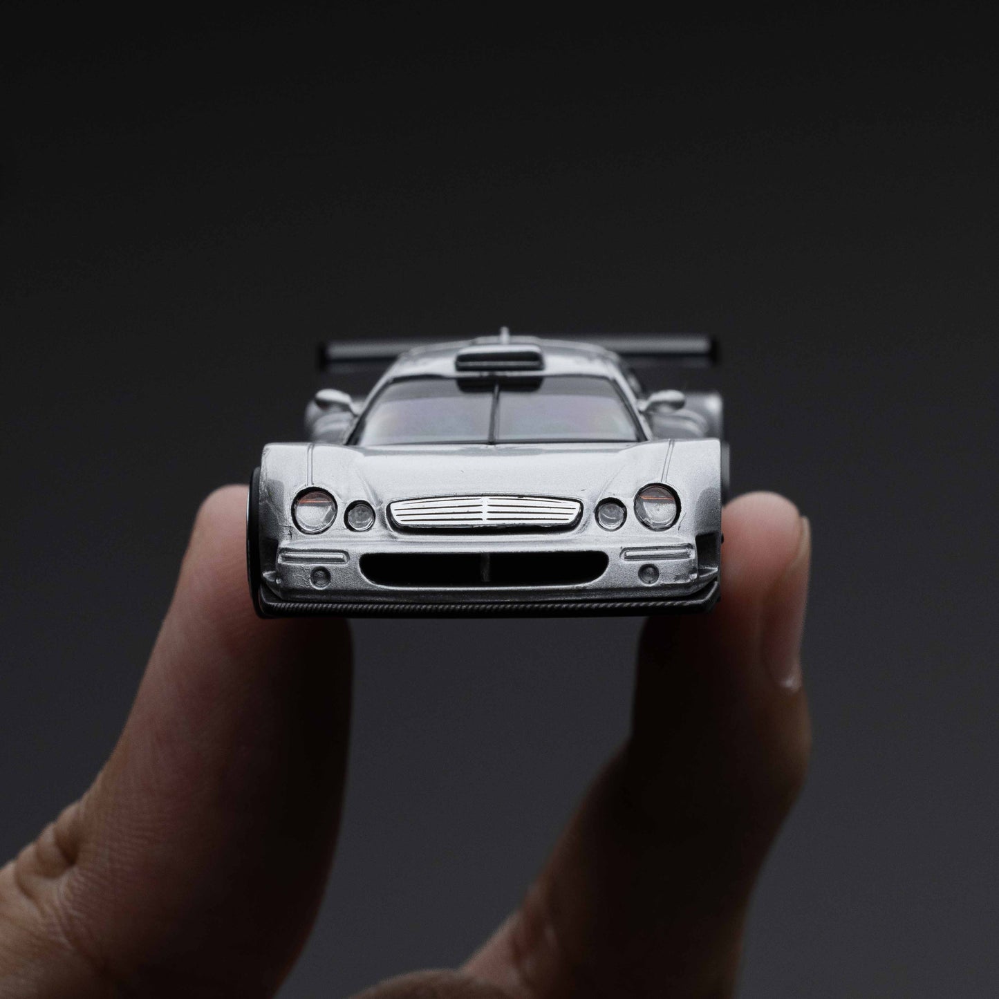 Pop Race 1:64 Mercedes-Benz AMG CLK GTR in Silver