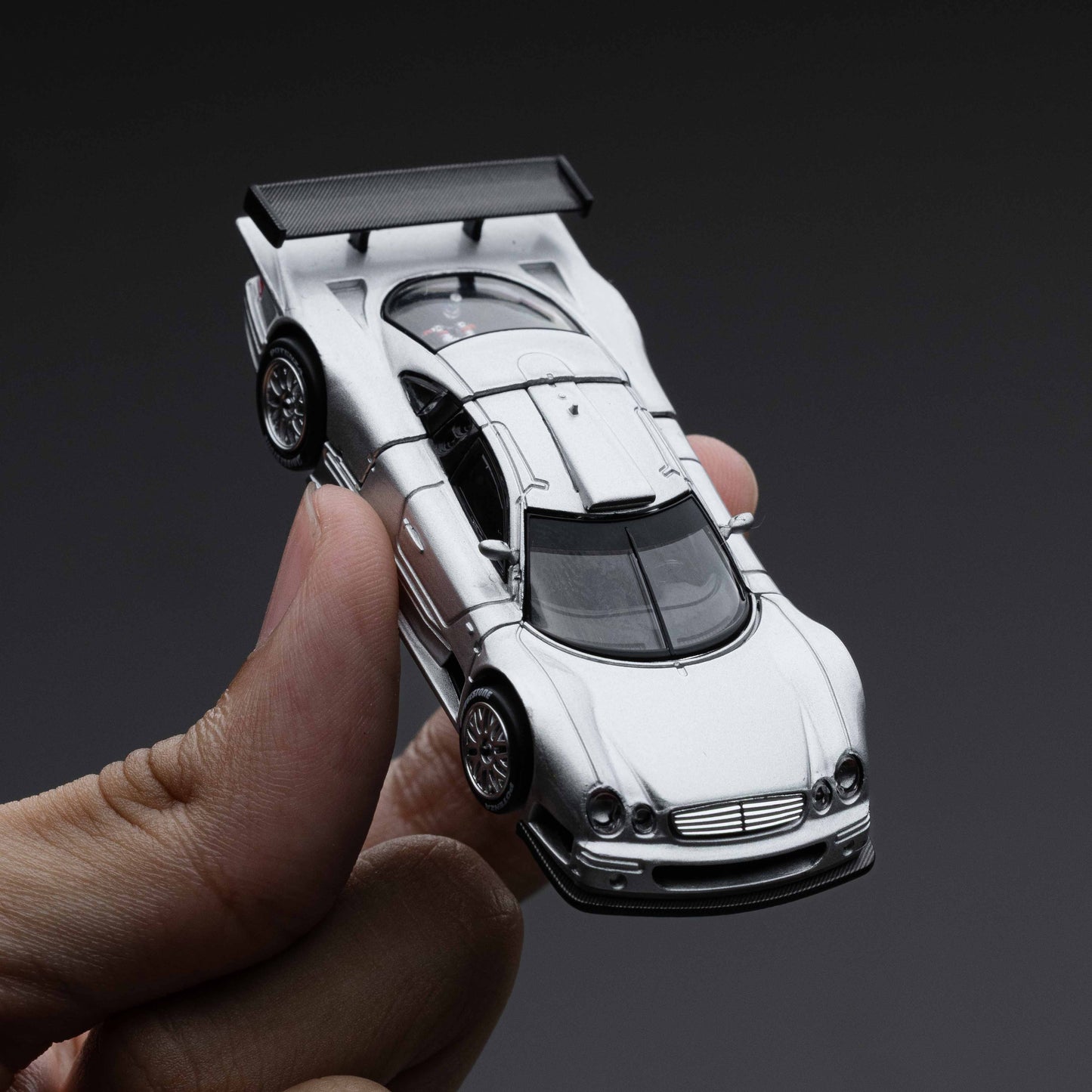 Pop Race 1:64 Mercedes-Benz AMG CLK GTR in Silver