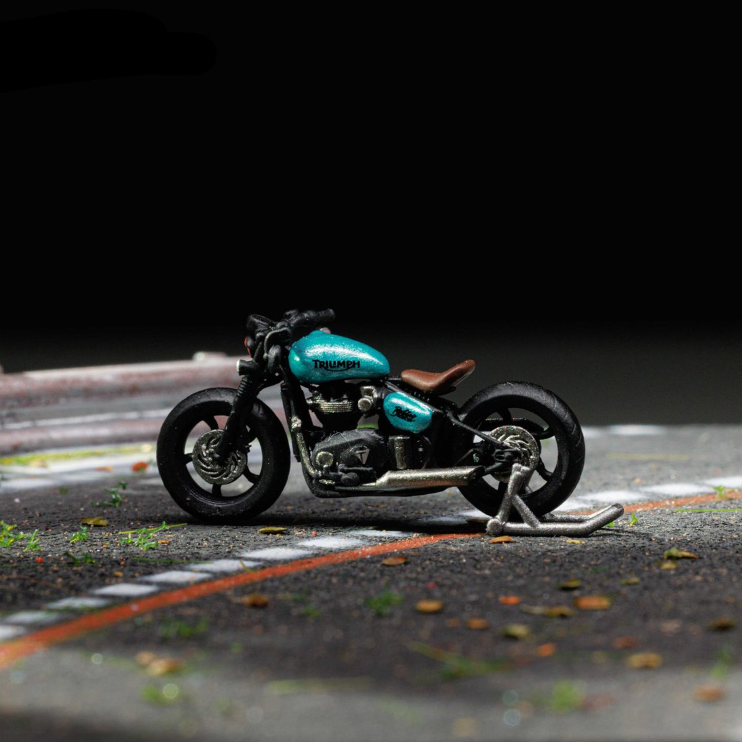 MOREART1:64 TRIUMPHAL BOBBER TRENCH COAT MOTORCYCLE GIRL DOLL SET RESIN MODEL