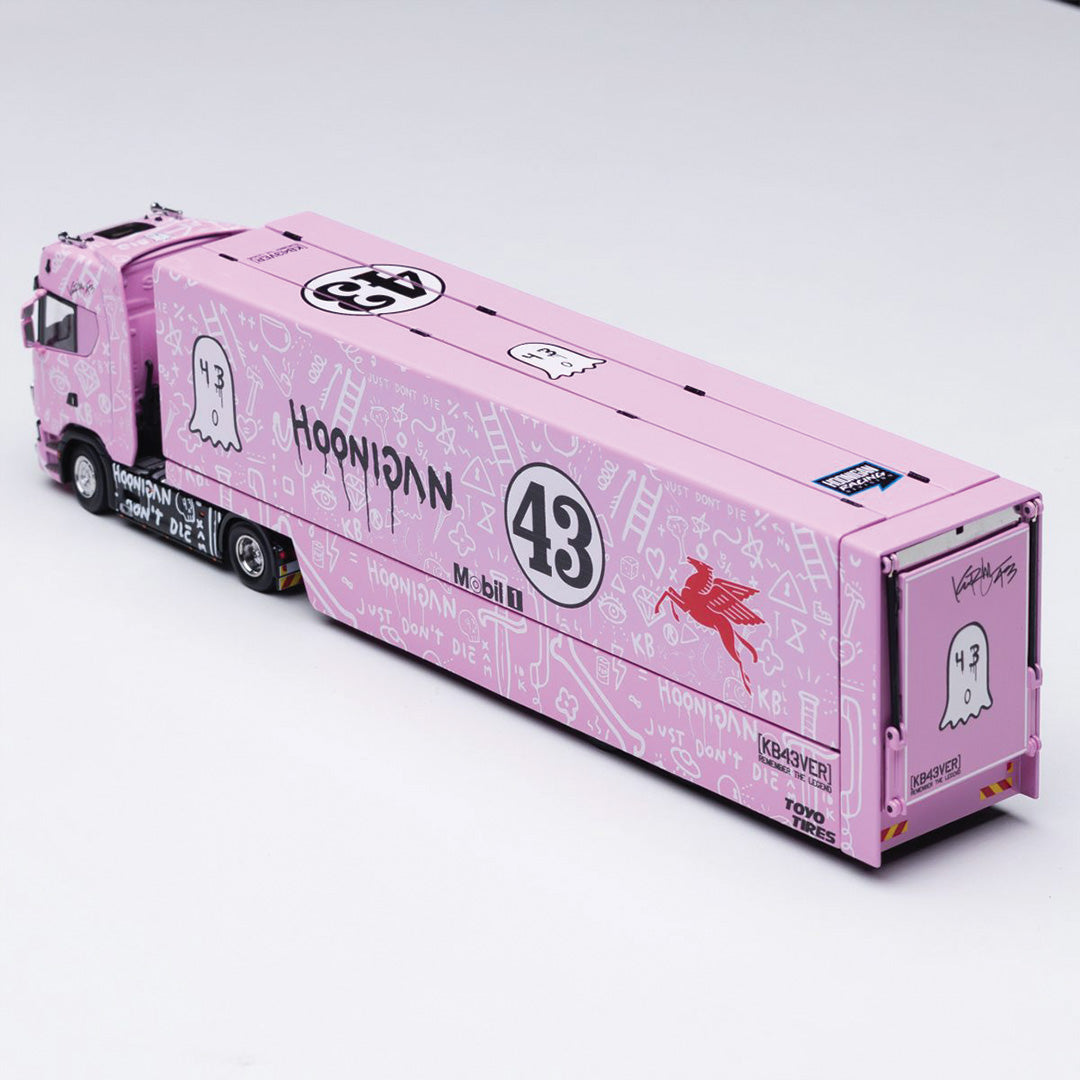 SCANIA SCANIA S730 V8 DOUBLE-LAYER ENCLOSED FLYING WING TRANSPORT VEHICLE MODEL