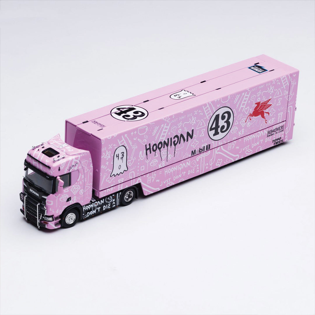 SCANIA SCANIA S730 V8 DOUBLE-LAYER ENCLOSED FLYING WING TRANSPORT VEHICLE MODEL