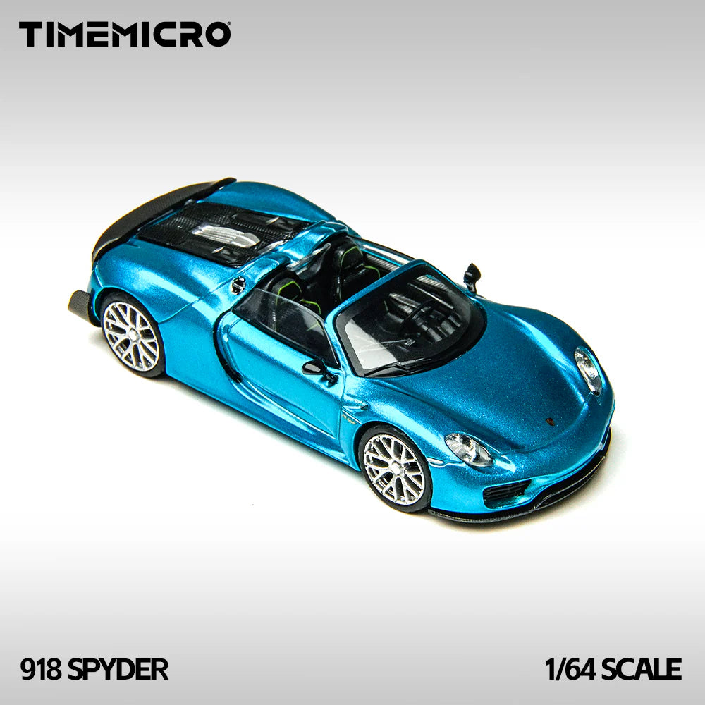 TimeMicro 1:64 918 Spyder Blue Alloy Car Model