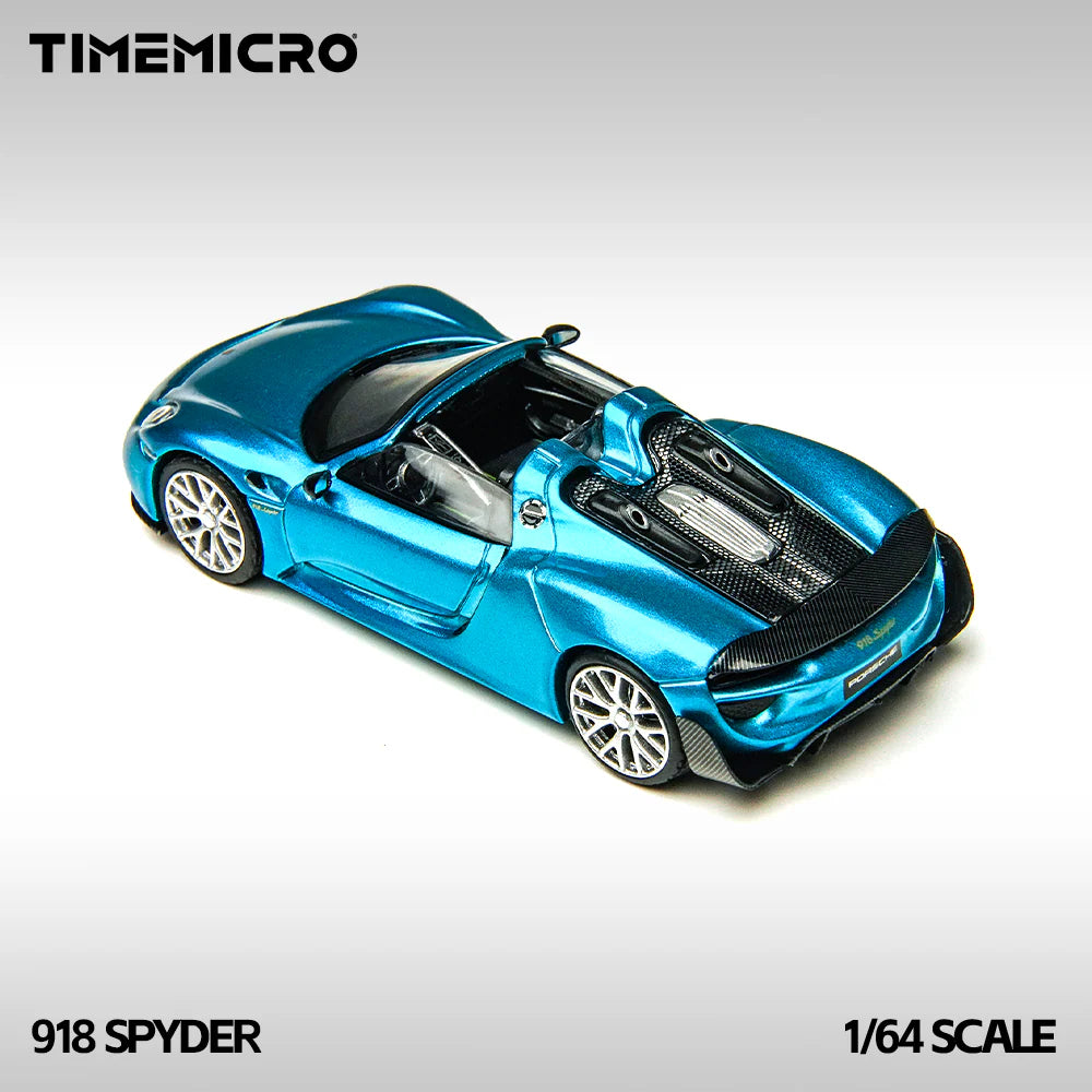 TimeMicro 1:64 918 Spyder Blue Alloy Car Model