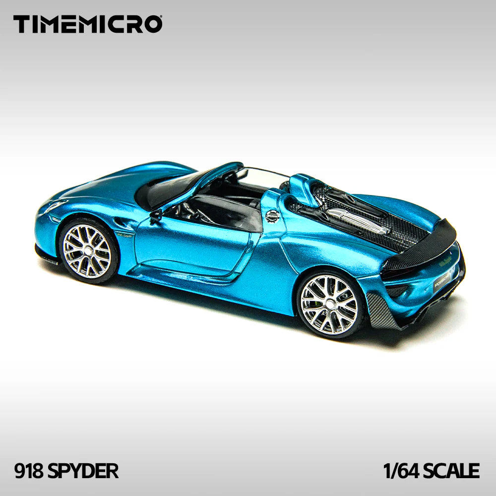 TimeMicro 1:64 918 Spyder Blue Alloy Car Model