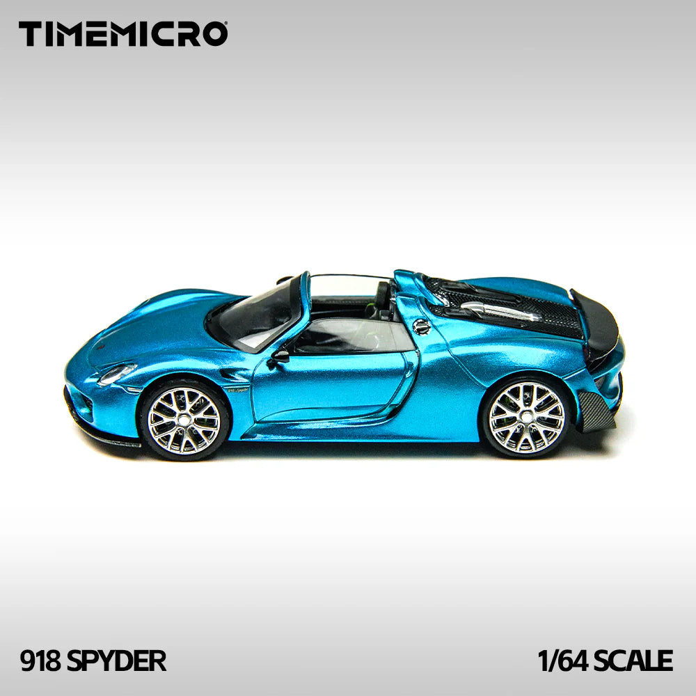 TimeMicro 1:64 918 Spyder Blue Alloy Car Model