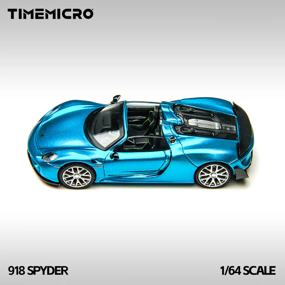 TimeMicro 1:64 918 Spyder Blue Alloy Car Model