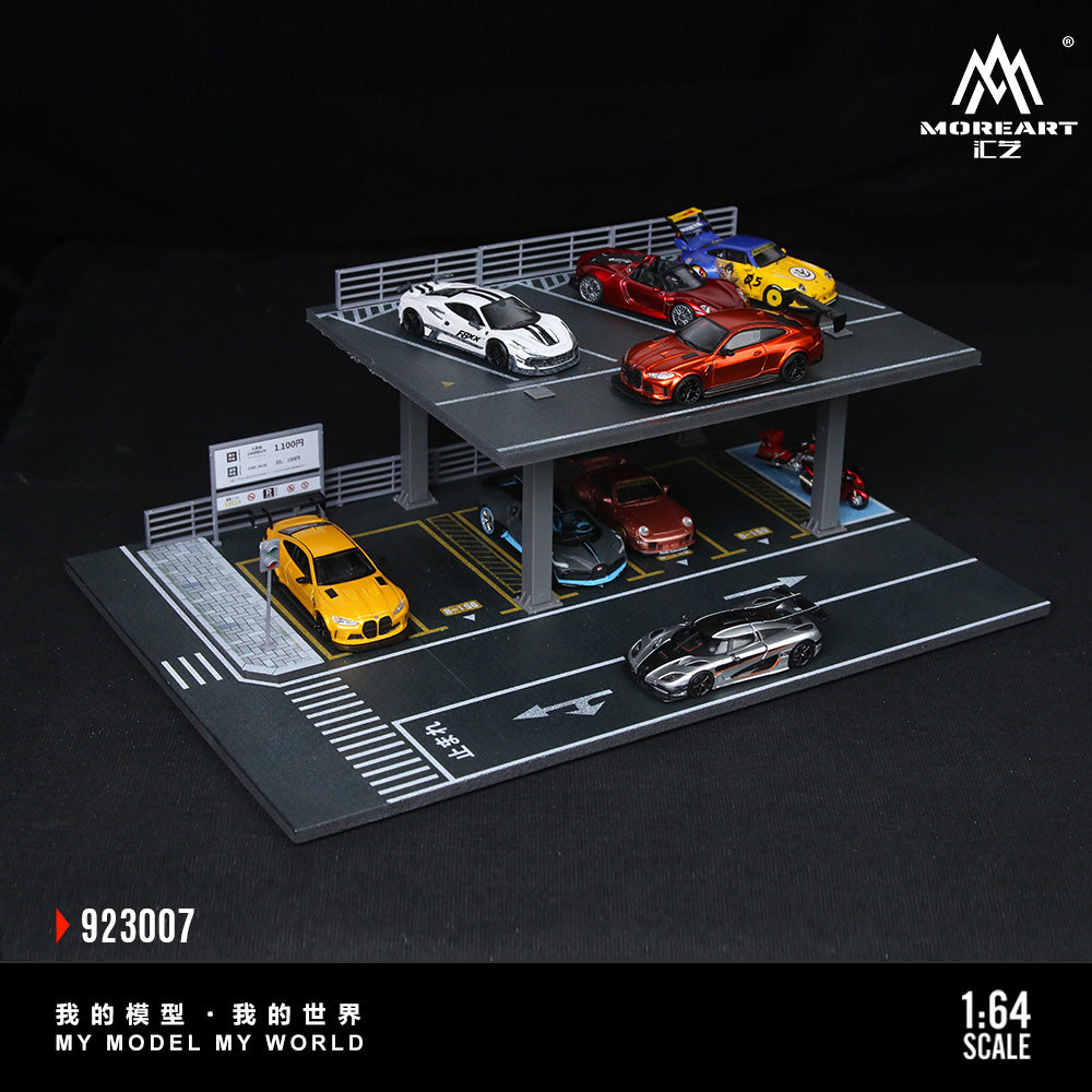 MoreArt1:64 Steel Frame Structure Platform Parking Scene Simulation Model