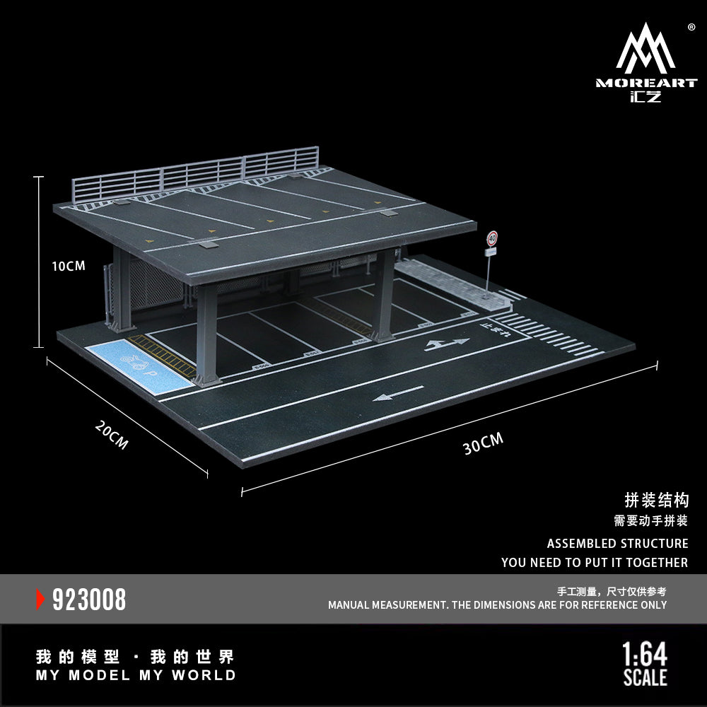 MoreArt1:64 Steel Frame Structure Platform Parking Scene Simulation Model