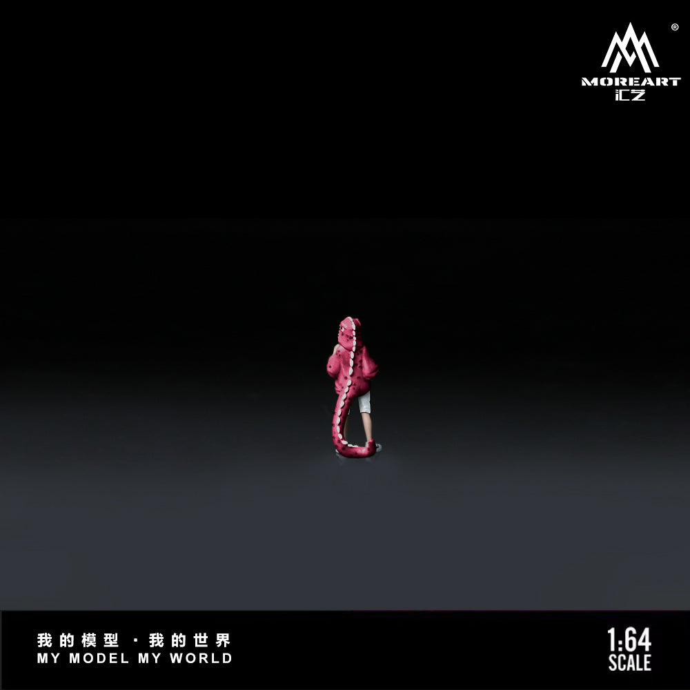 Pink/green dinosaur dolls are expected to arrive in about one month