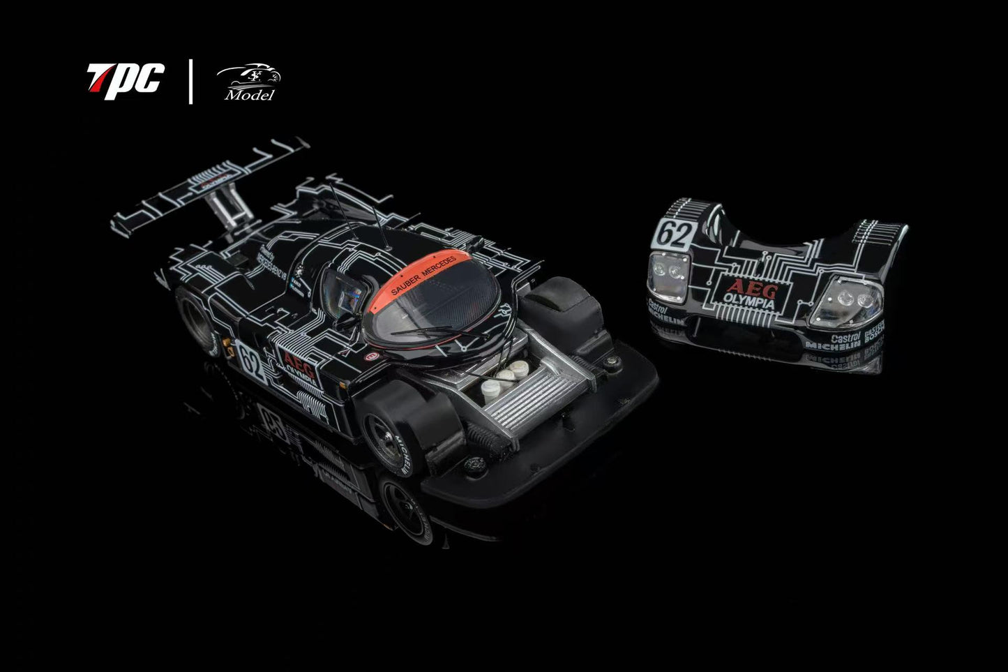 TPC × YS Model 1/64 Sauber Mercedes C9 1988