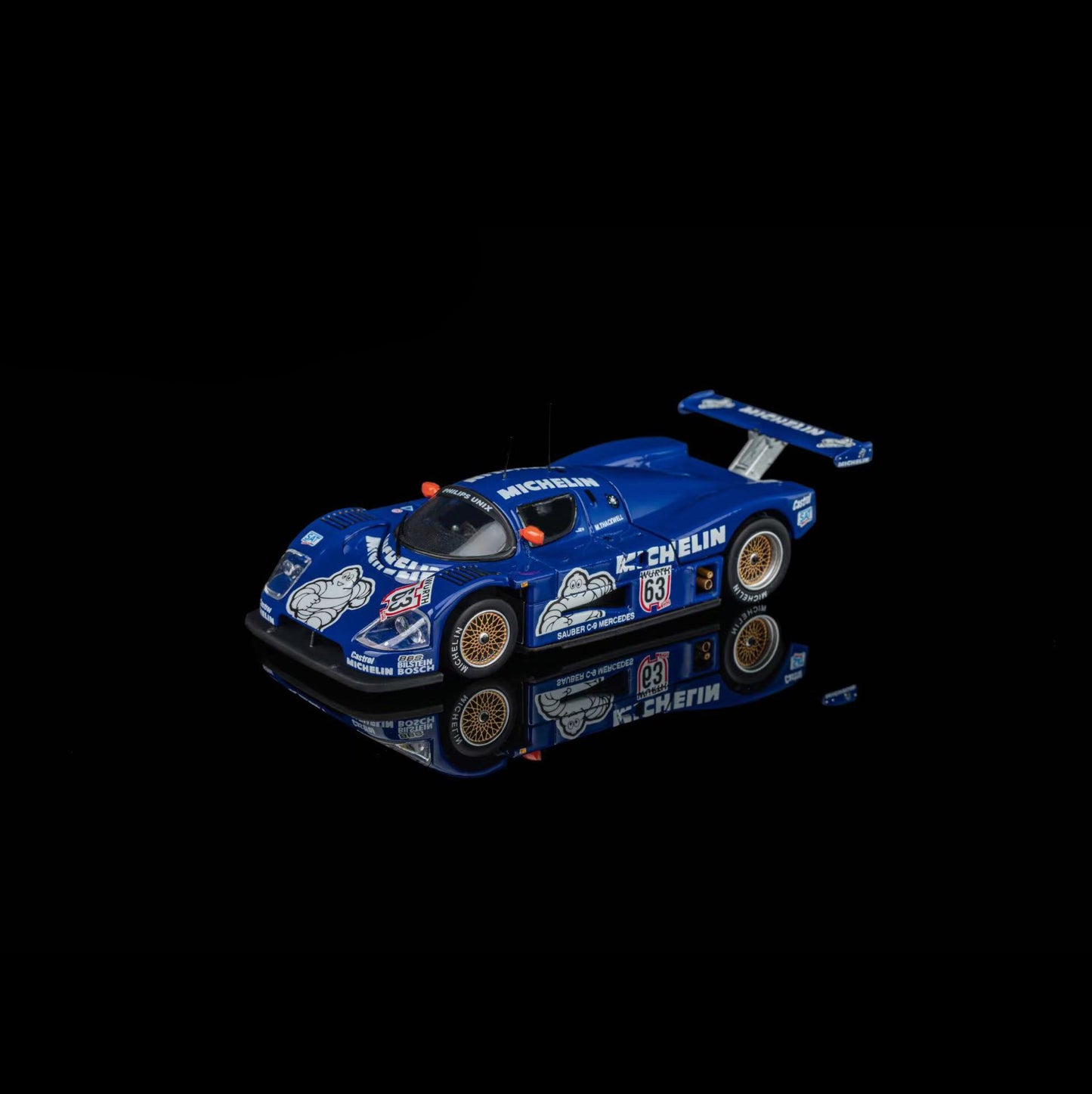 TPC × YS Model 1/64 Sauber Mercedes C9 1988 Le Mans:Blue