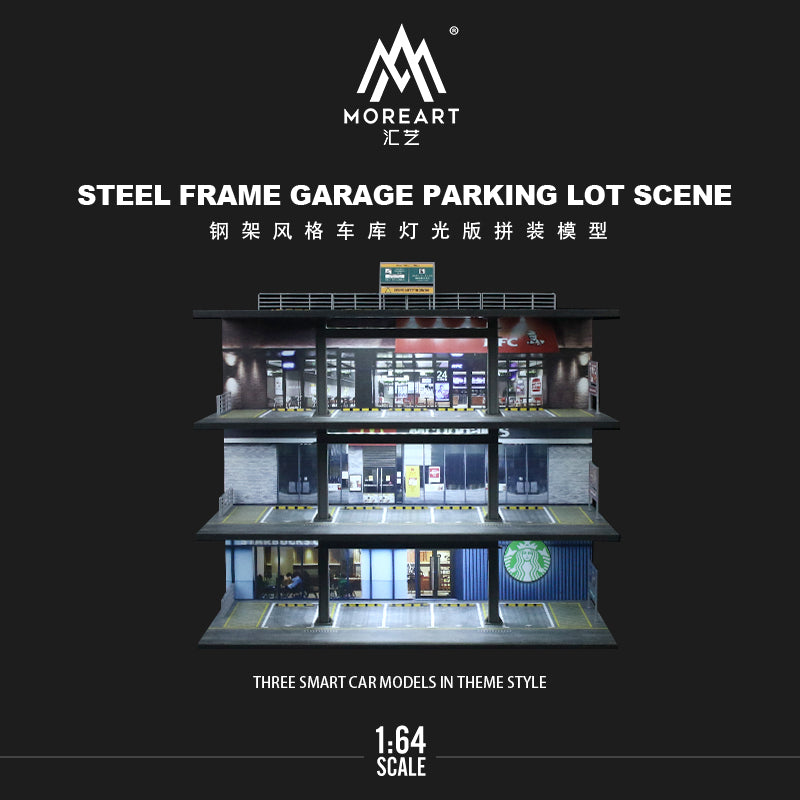 STEEL FRAME GARAGE LIGHT VERSION ASSEMBLY SCENE