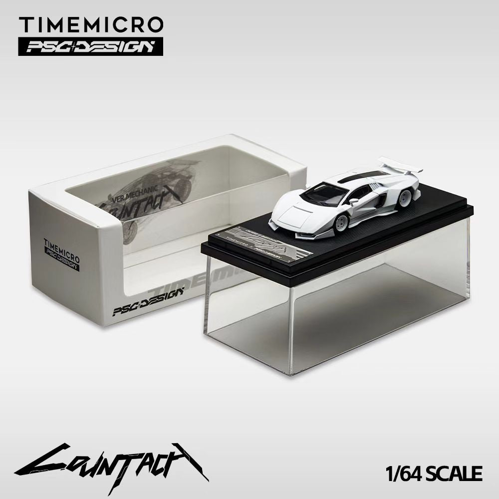 TimeMicro × PSC DESIGN 1:64 Countach "V" Ver. Mechanic PSC simulation alloy car model