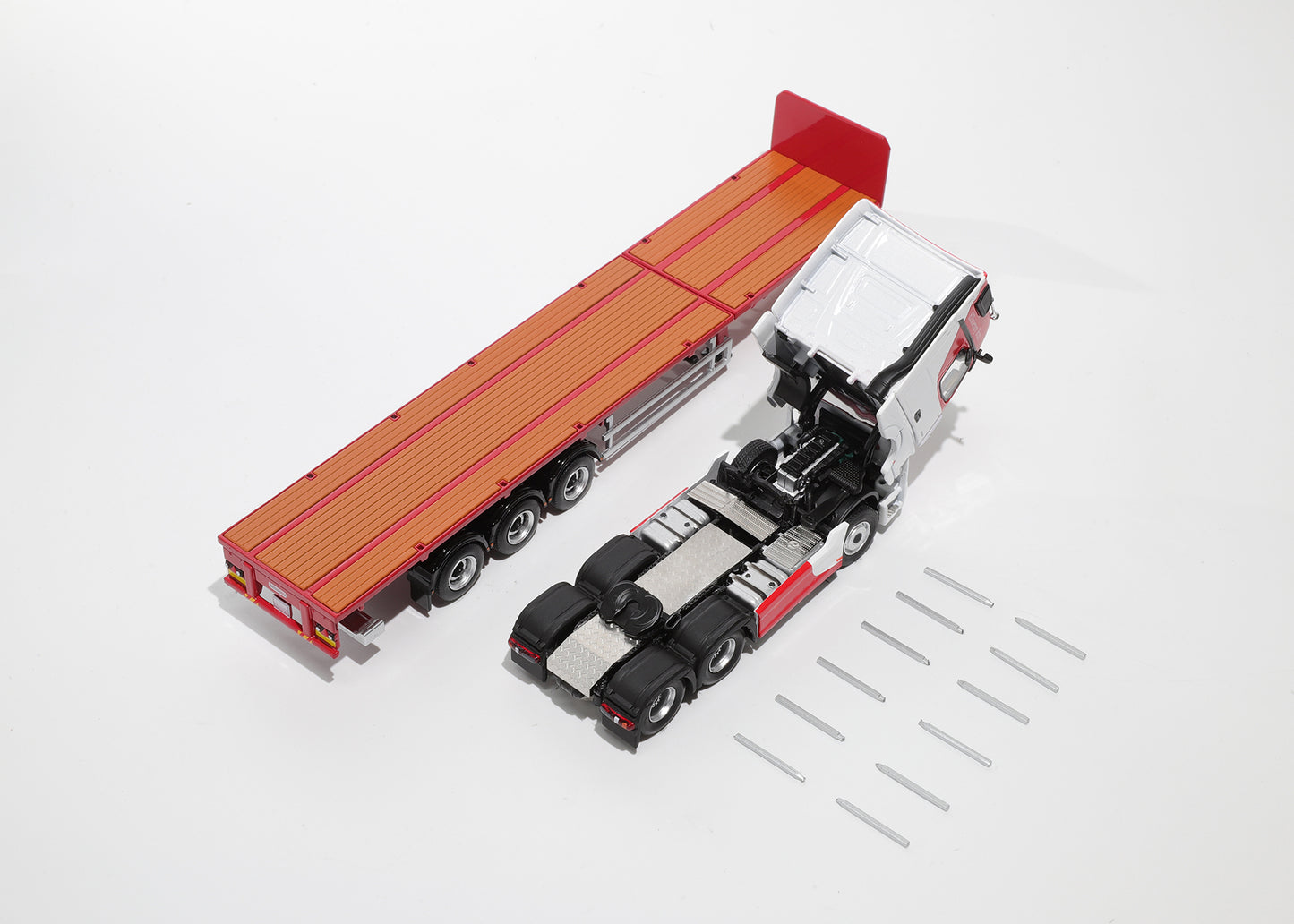 1:64 Mercedes-Benz Actros 6x2 & Scalable Trailer
