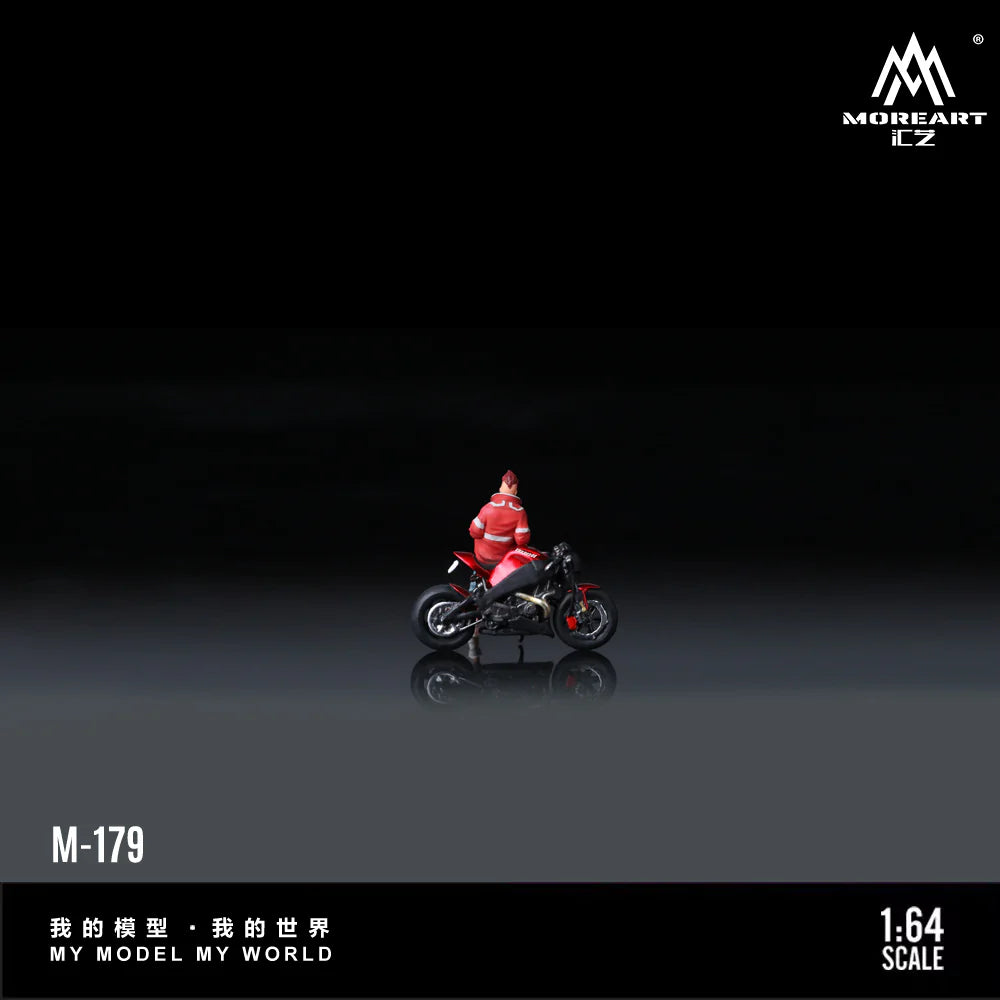 MoreArt 1:64 BUELL XB12S Red Motorcycle Figure, Resin Model