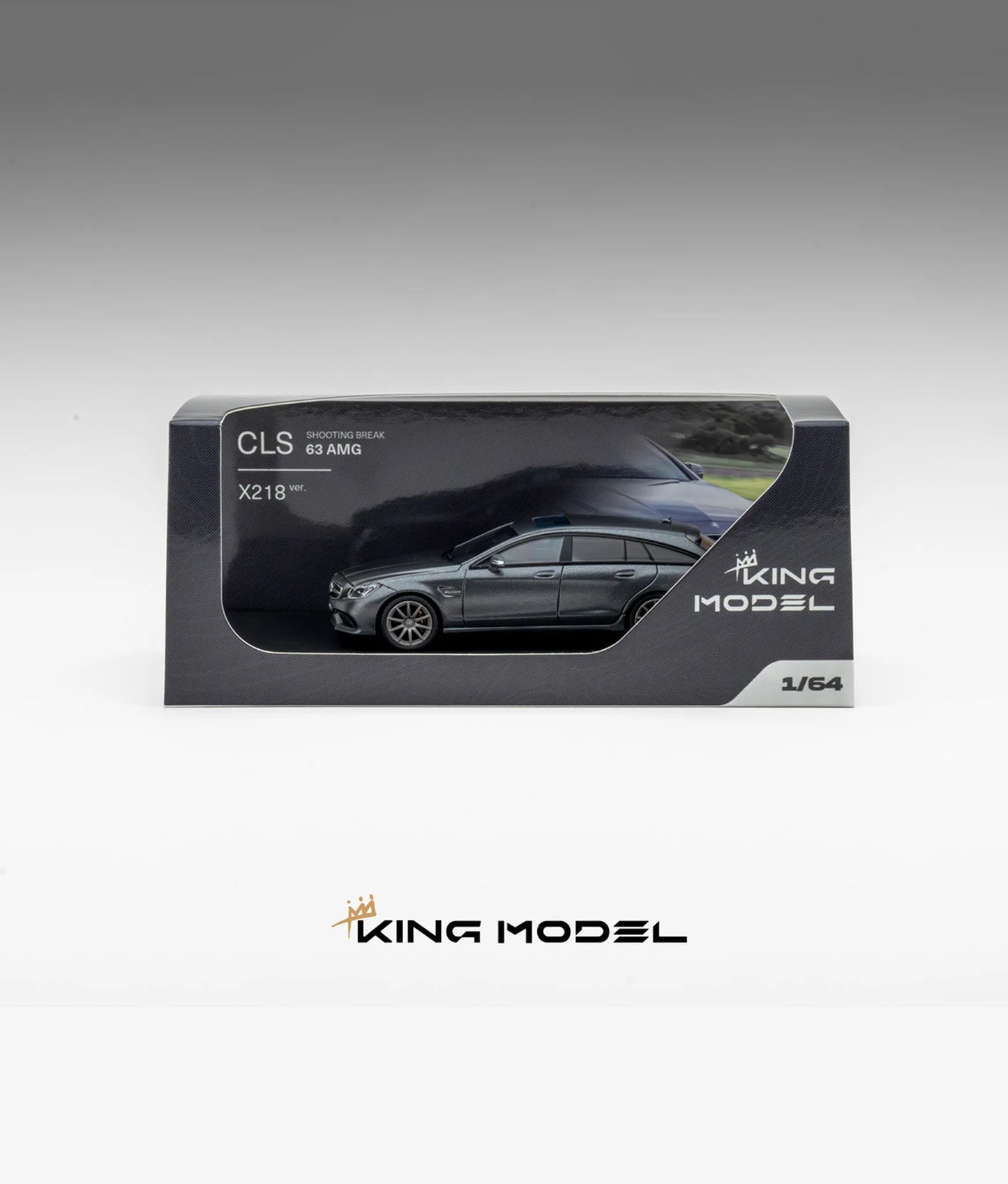 KING MODEL 1:64 Mercedes-Benz CLS63 AMG Matte Metallic Gray