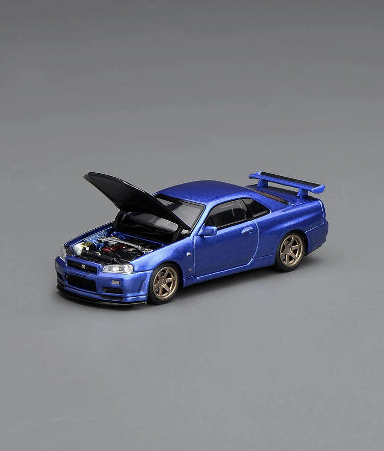 Motorhelix MH 1:64 Nissan Skyline GT-R Fifth Generation Mk5 R34 Nismo Z-Tune / V-SPEC-II Edition (Copy)