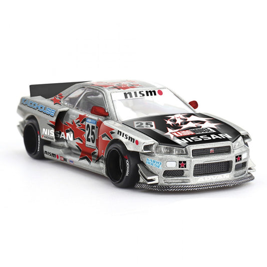 MINI GT 1/64 NISSAN SKYLINE GT-R R34 KAIDO STAR RACING V1 DIECAST SCALE MODEL CAR - PRE ORDER
