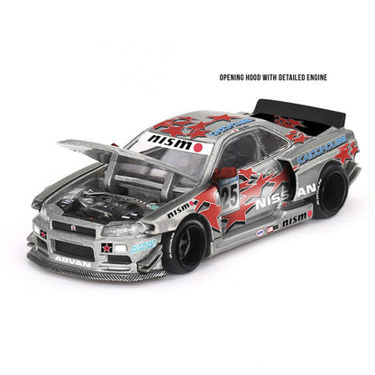 MINI GT 1/64 NISSAN SKYLINE GT-R R34 KAIDO STAR RACING V1 DIECAST SCALE MODEL CAR - PRE ORDER