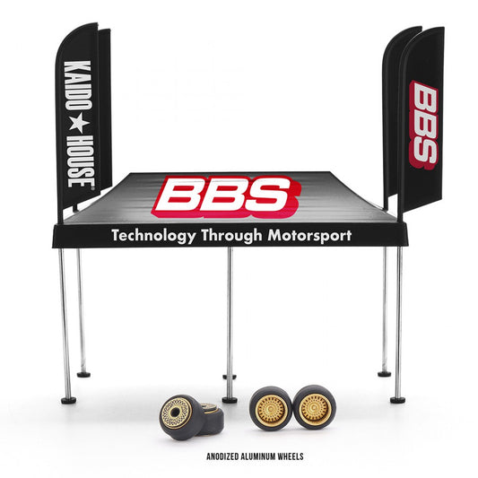 MINI GT 1/64 KAIDO HOUSE BBS TENT V1 FOR DIECAST SCALE MODEL CAR - PRE ORDER