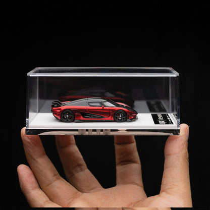 TPC 1/64 KOENIGSEGG REGERA CANDY RED WITH CARBON FIBER