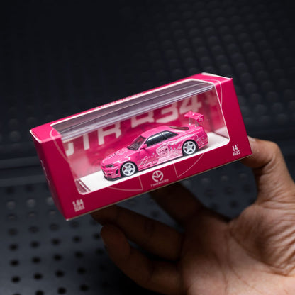 NISSAN GTR R34 PINK CARTOON LATTE – TIMEMICRO