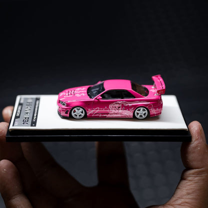NISSAN GTR R34 PINK CARTOON LATTE – TIMEMICRO