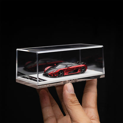 TPC 1/64 KOENIGSEGG REGERA CANDY RED WITH CARBON FIBER