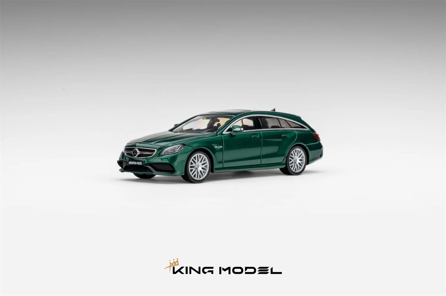 KING MODEL 1:64 Mercedes-Benz CLS63 AMG Metallic Green