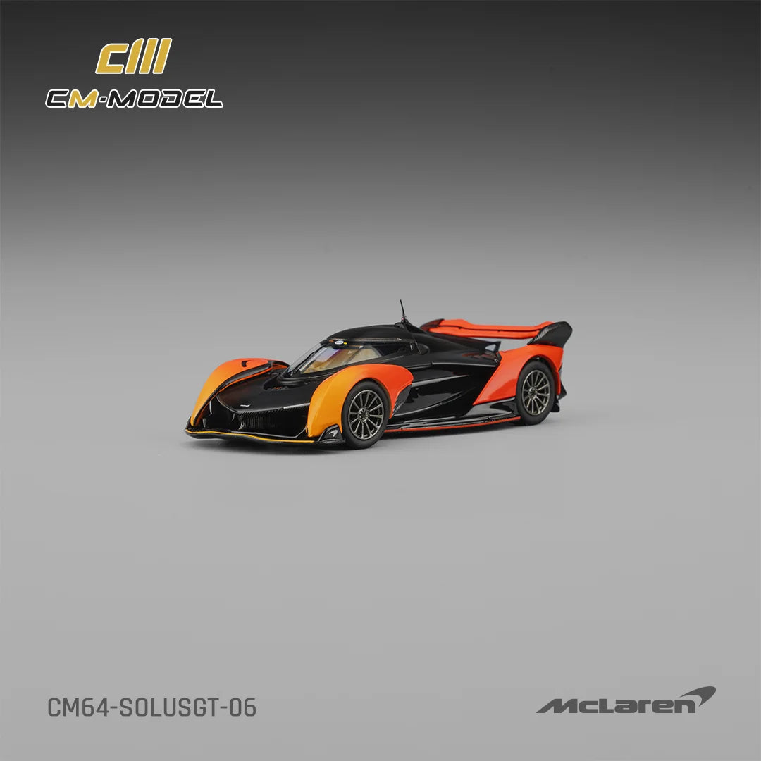 CM MODEL - 1:64 MCLAREN SOLUS GT 2023 GREENWOOD FESTIVAL OF SPEED TIMED SHOOTOUT WINNER – ORANGE