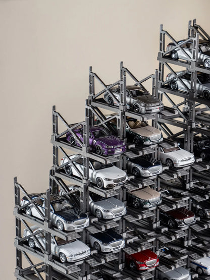 10 Parking spaces parking rack for scale 1/64