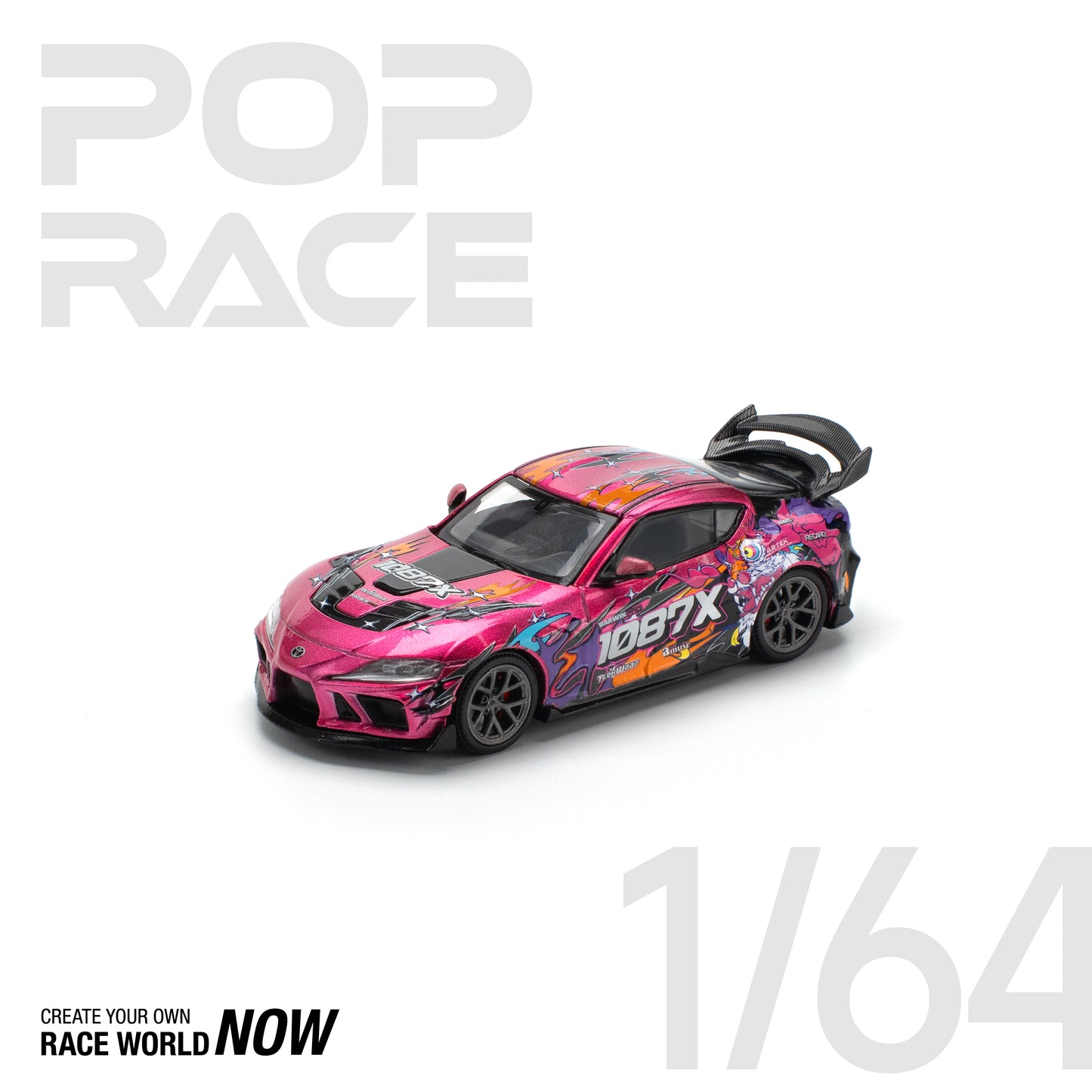 POP RACE 1:64 DARWIN PRO 66G WBK SUPRA (A90) 1087X LION DANCE - PRE ORDER
