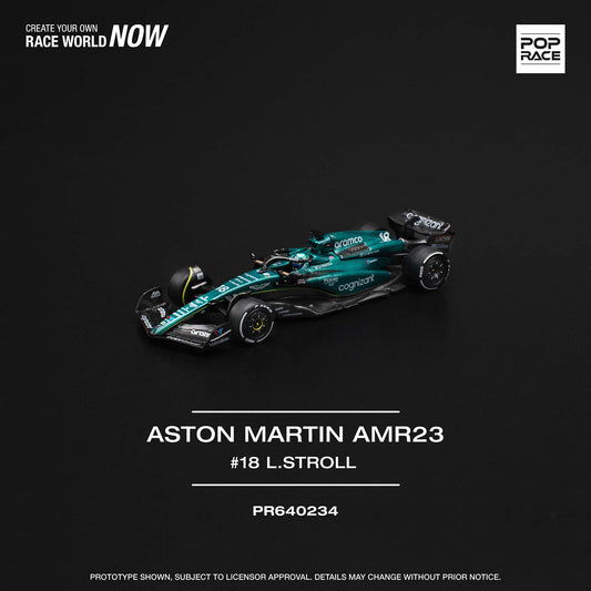 POP RACE 1:64 ASTON MARTIN AMR23 F1 #18 L. STROLL - PRE ORDER
