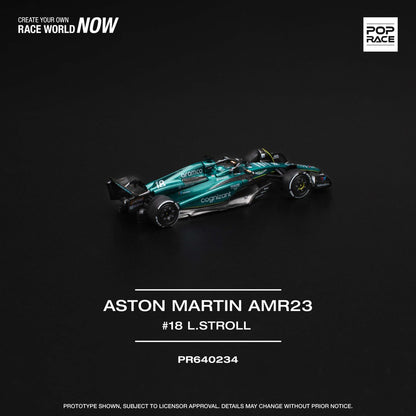 POP RACE 1:64 ASTON MARTIN AMR23 F1 #18 L. STROLL - PRE ORDER