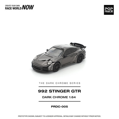 POP RACE 1/64 - STINGER GTR DARK CHROME