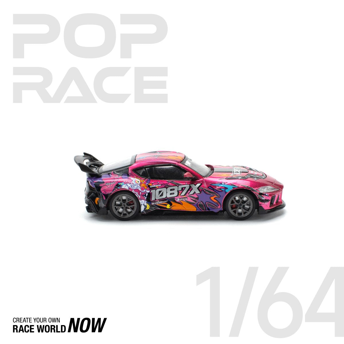 POP RACE 1:64 DARWIN PRO 66G WBK SUPRA (A90) 1087X LION DANCE - PRE ORDER