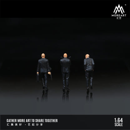 MOREART1:64 PROFESSIONAL AGENT ACTION FIGURE SET SIMULATION RESIN MODEL