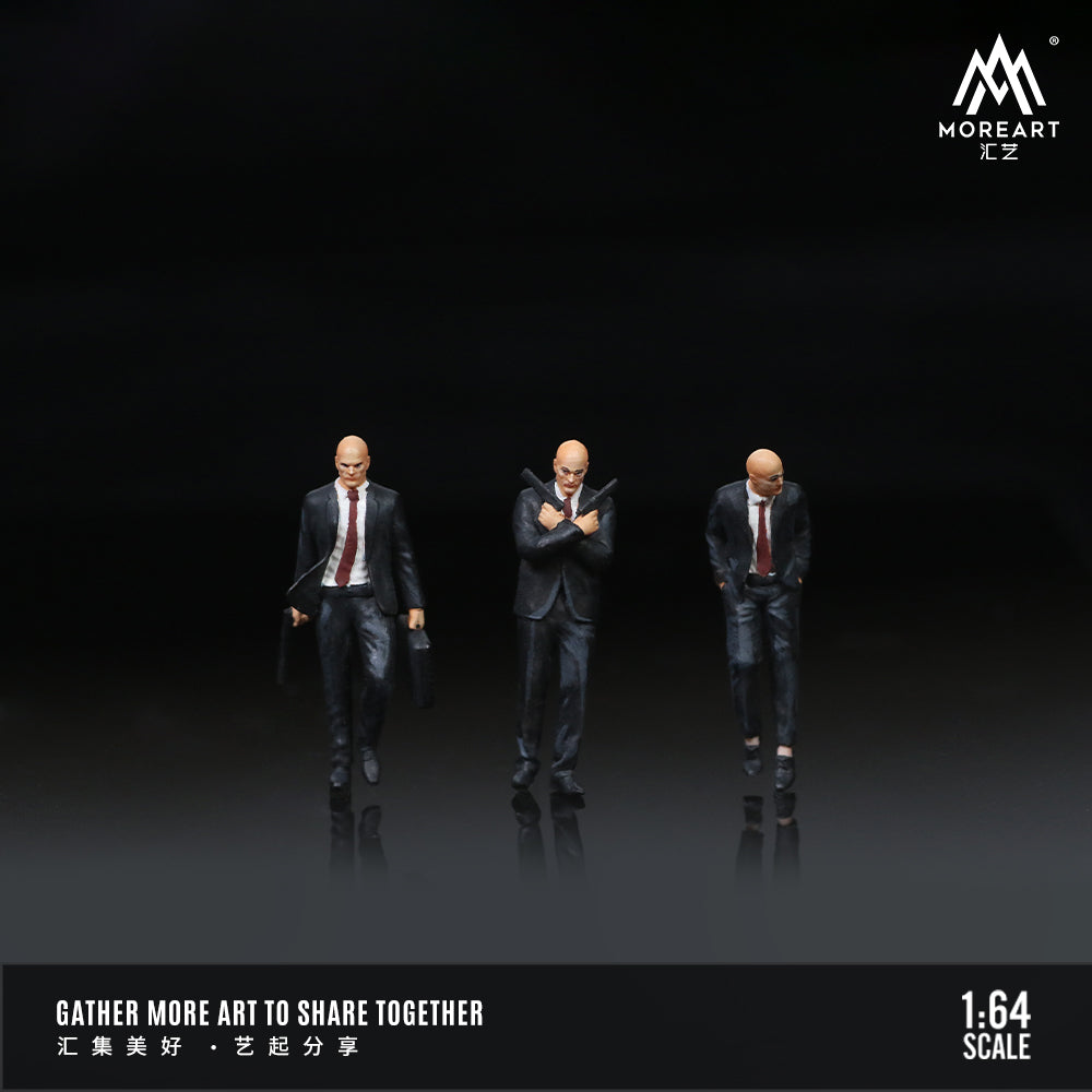MOREART1:64 PROFESSIONAL AGENT ACTION FIGURE SET SIMULATION RESIN MODEL