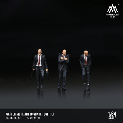 MOREART1:64 PROFESSIONAL AGENT ACTION FIGURE SET SIMULATION RESIN MODEL