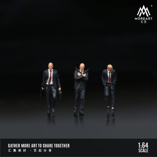 MOREART1:64 PROFESSIONAL AGENT ACTION FIGURE SET SIMULATION RESIN MODEL