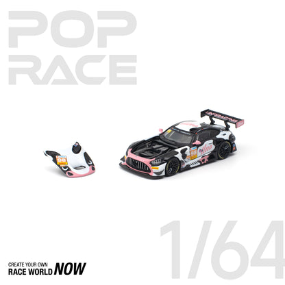 POP RACE 1/64 - MERCEDES-AMG GT3 EVO UNO RACING NO.98 CHINA GT RACE 2 "Momo"