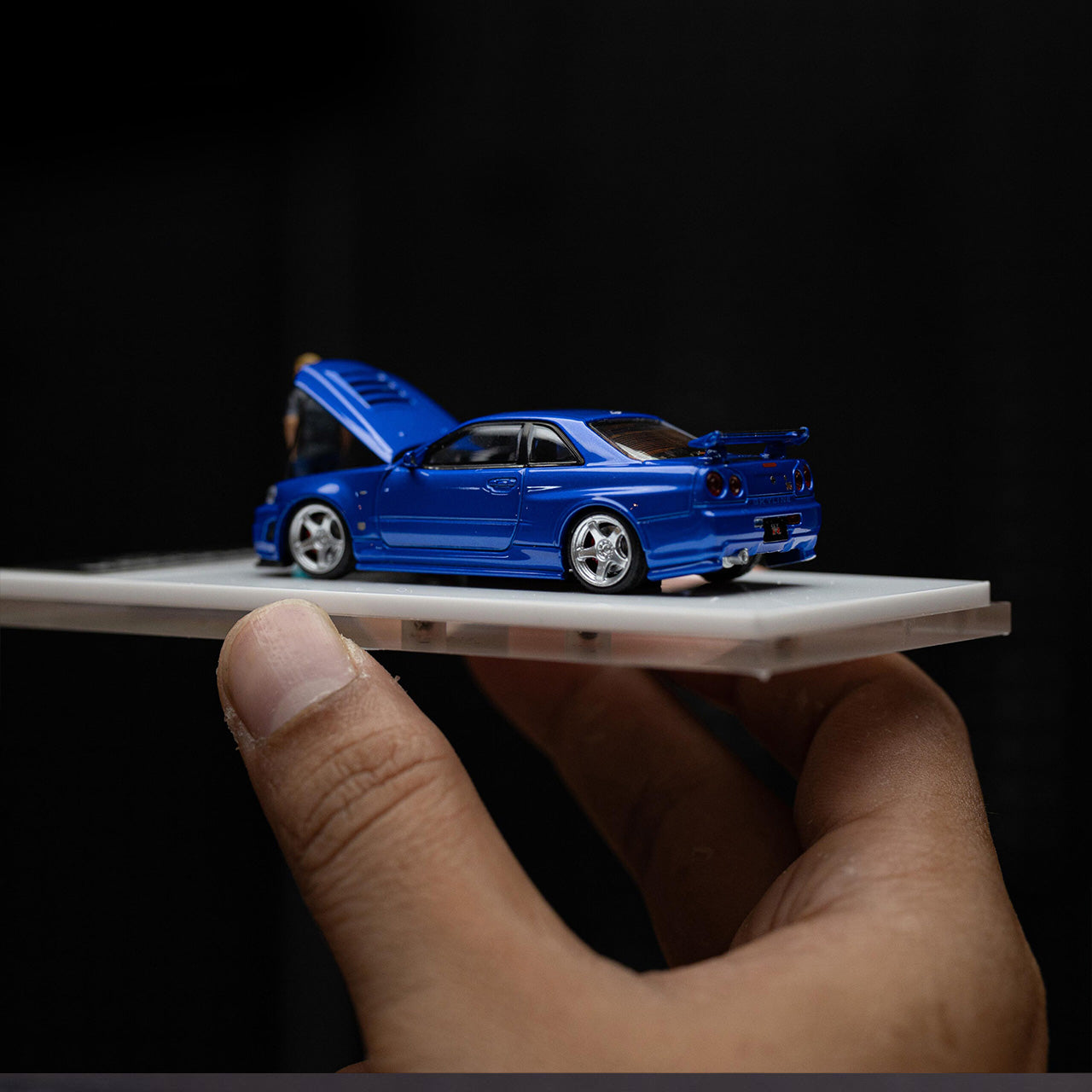 NISSAN GTR34 OPEN COVER EDITION SPEED AND PASSION BLUE – FIGURE